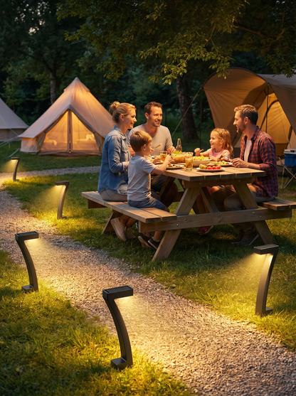 Modern Soldriven Gångbelysning i Kreativ Design