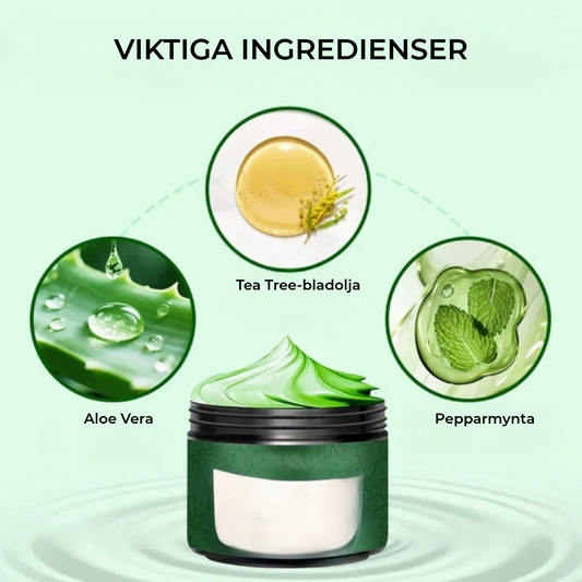 Fuktighetskräm för fötterna med tea tree-olja och aloe vera