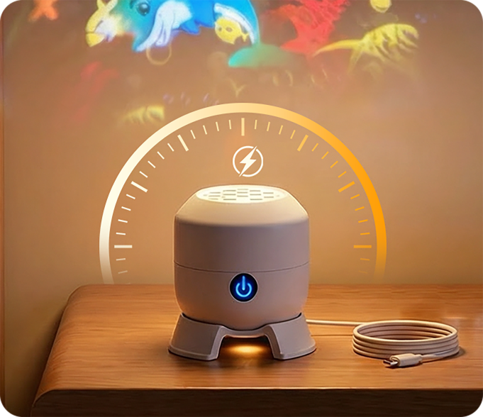 Dynamiskt Roterande LED-Projektor