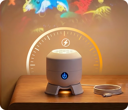 Dynamiskt Roterande LED-Projektor