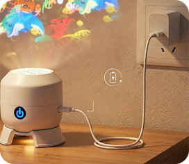 Dynamiskt Roterande LED-Projektor