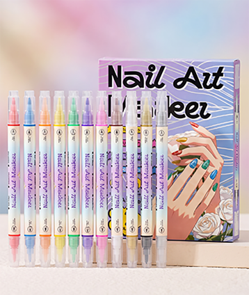 Dubbelsidigt Nagelkonst Pennset