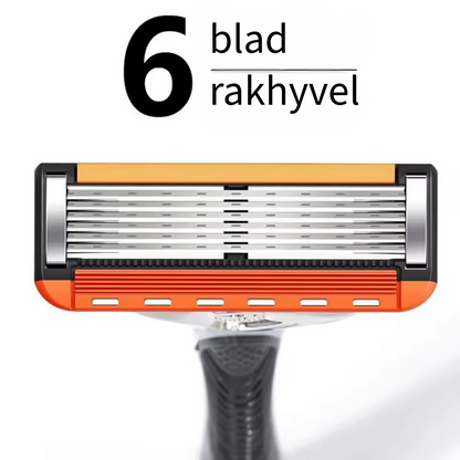 ProShave 6 – Rakblad med 6 blad i förpackningar om 24/48 st. Klassisk och säker rakning med sex blad för precision, komfort och lång livslängd