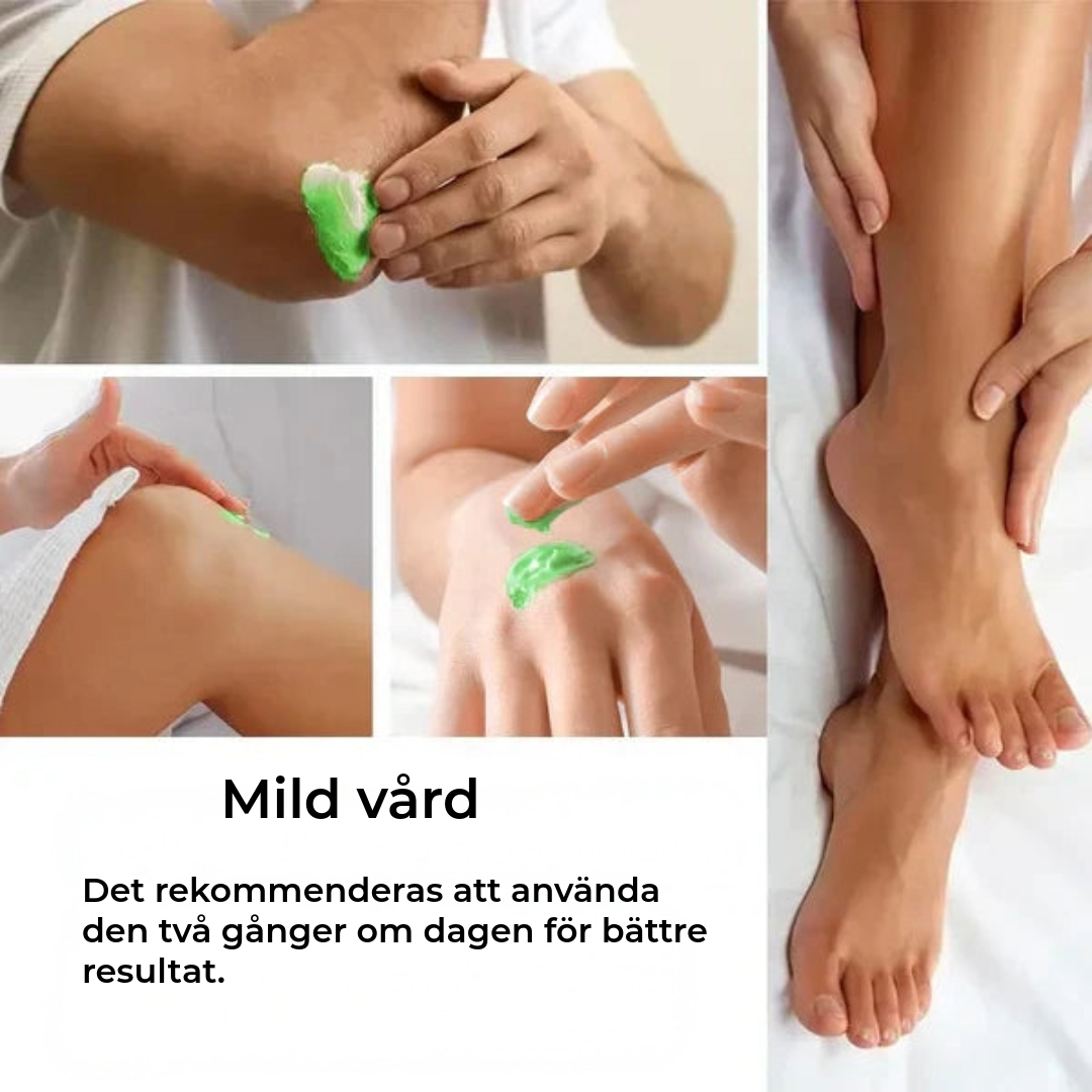 Fuktighetskräm för fötterna med tea tree-olja och aloe vera