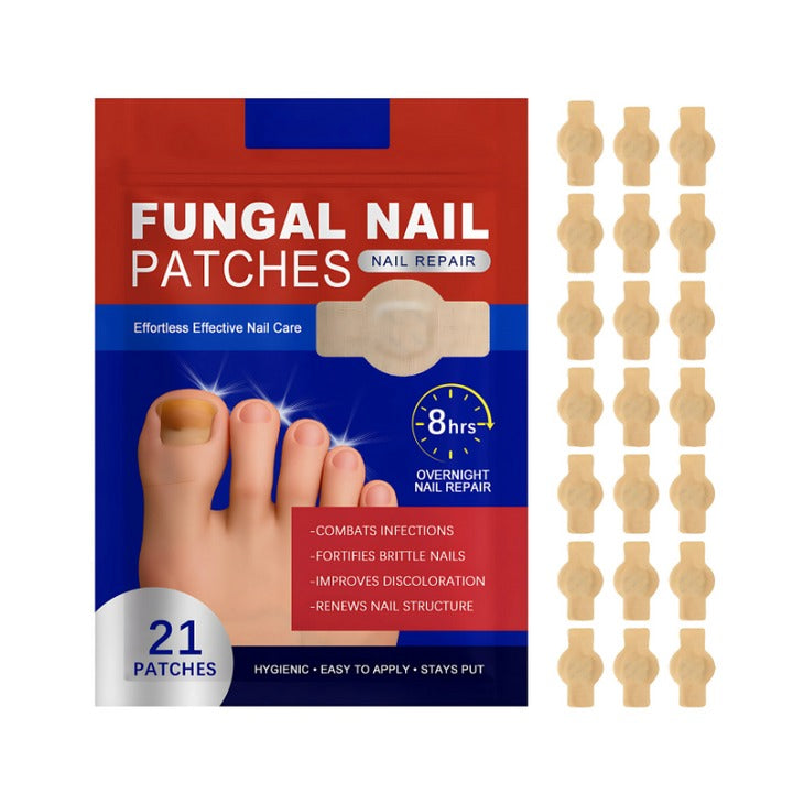 FungalPatch - Antibakteriell Svampdödande Plåster och Nagelvårdspaket