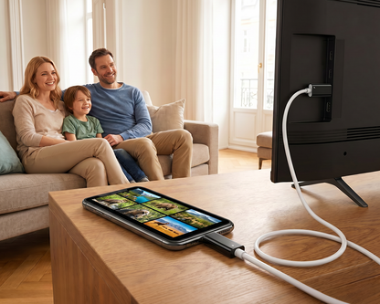 USB-C till HDMI-adapterkabel – Streama, spela och ladda samtidigt – För Switch, mobil och surfplatta