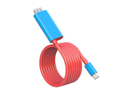 USB-C till HDMI-adapterkabel – Streama, spela och ladda samtidigt – För Switch, mobil och surfplatta