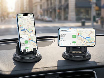 Roterbar mobilhållare för instrumentbrädan