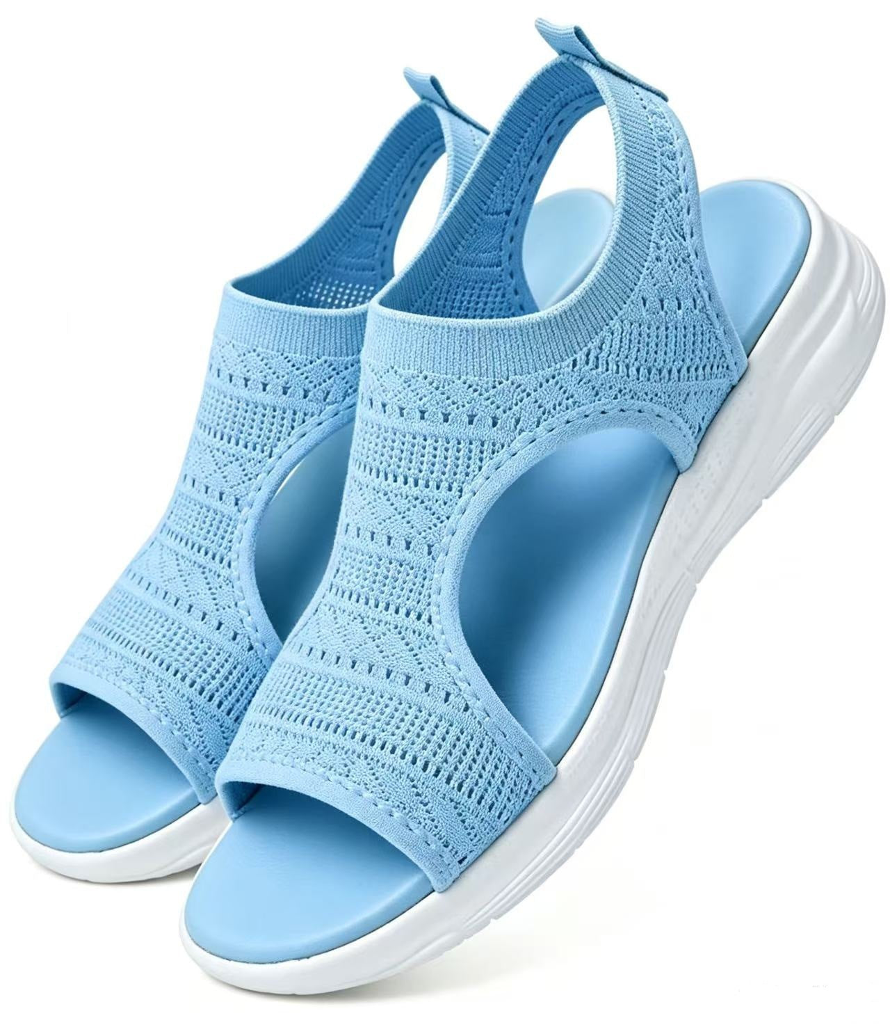 Bekväma, andningsbara platta sandaler