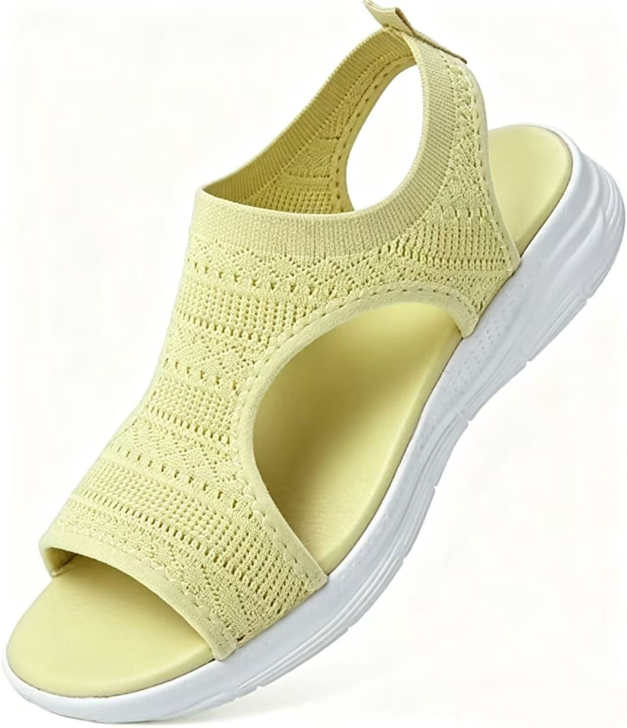 Bekväma, andningsbara platta sandaler