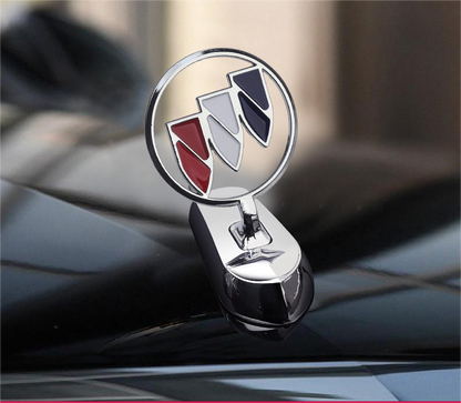 Motorhuvsemblem med billogo