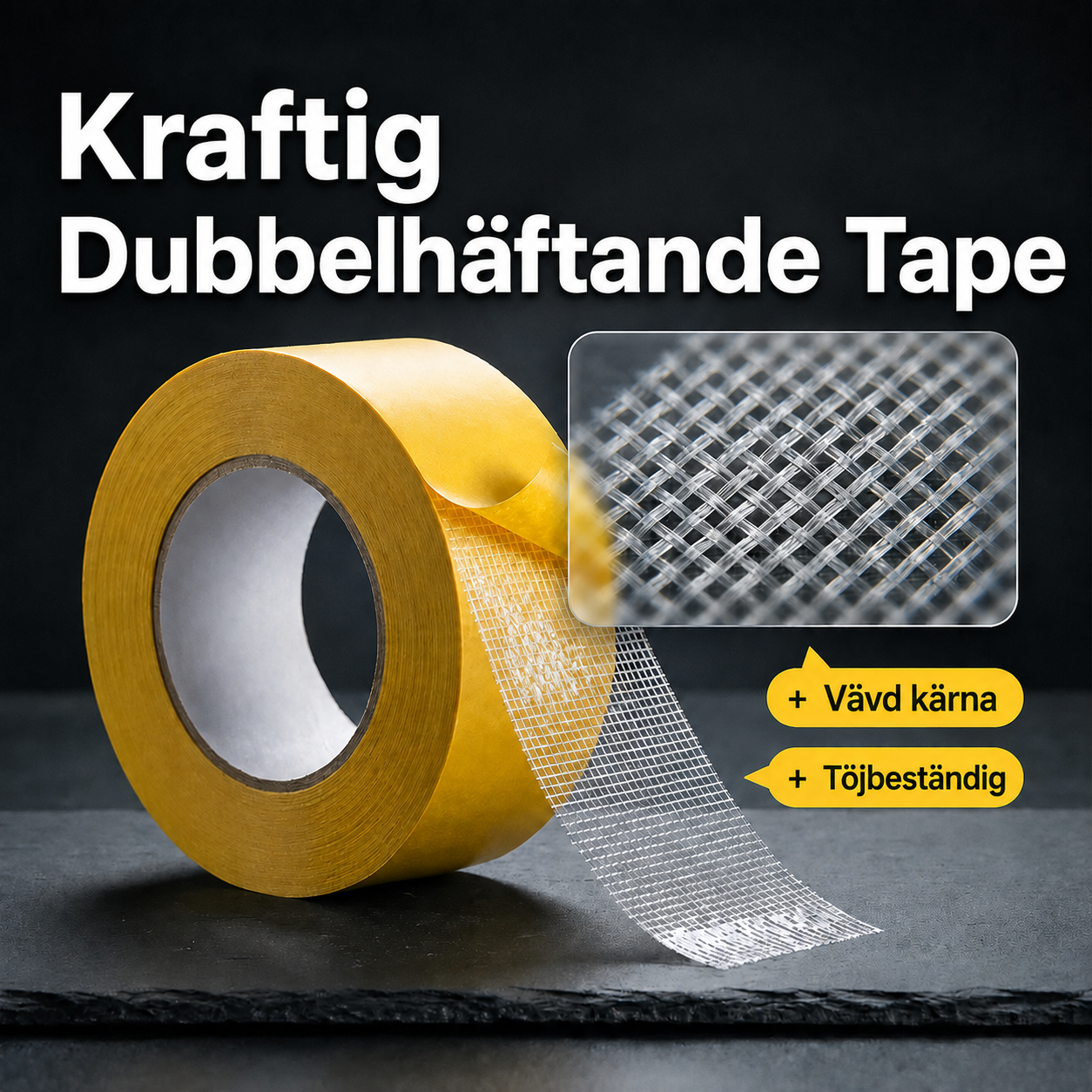 GripFix™ Dubbelhäftande tejp