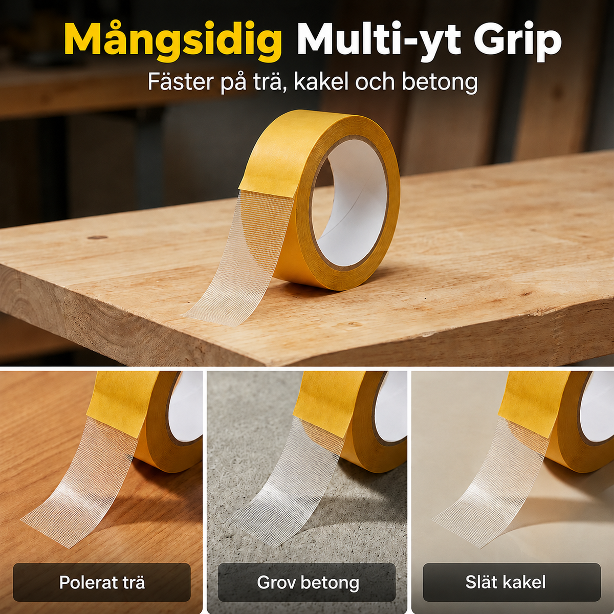GripFix™ Dubbelhäftande tejp