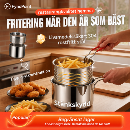 Multifunktionell fritös – Fritera, steka, koka och sjuda i en och samma kastrull