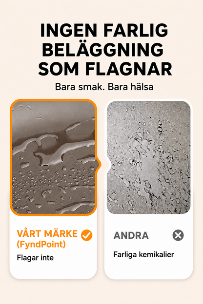 Obehandlad gjutjärnspanna – inga kemikalier, ingen flagnande beläggning