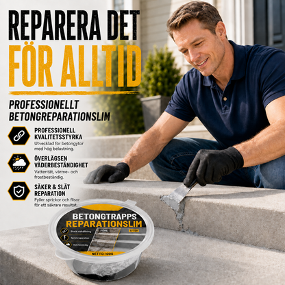 Betonglim för trappreparation – Perfekt för trappor, uppfarter och terrasser