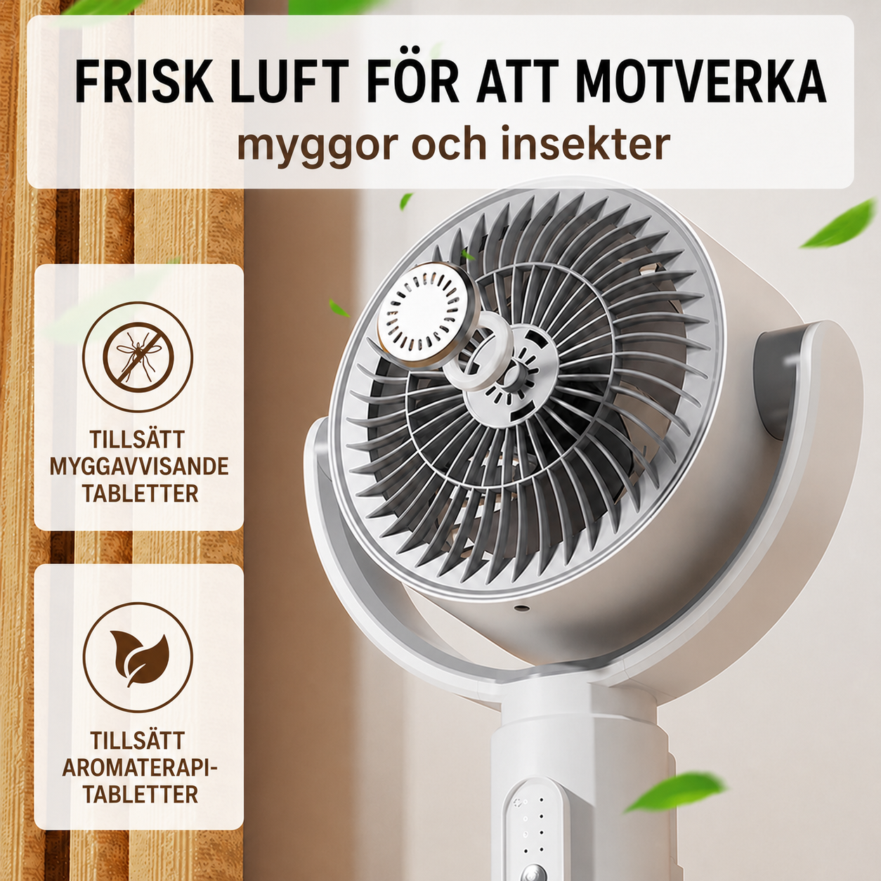 Motoriserad stående fläkt