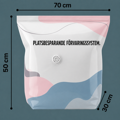 3D vakuumförvaringspåsar utan pump