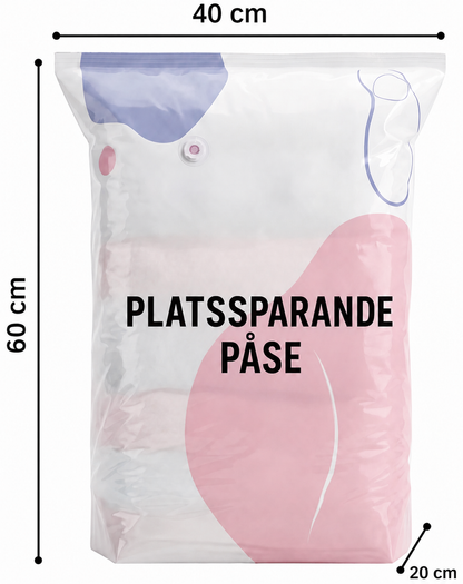 3D vakuumförvaringspåsar utan pump