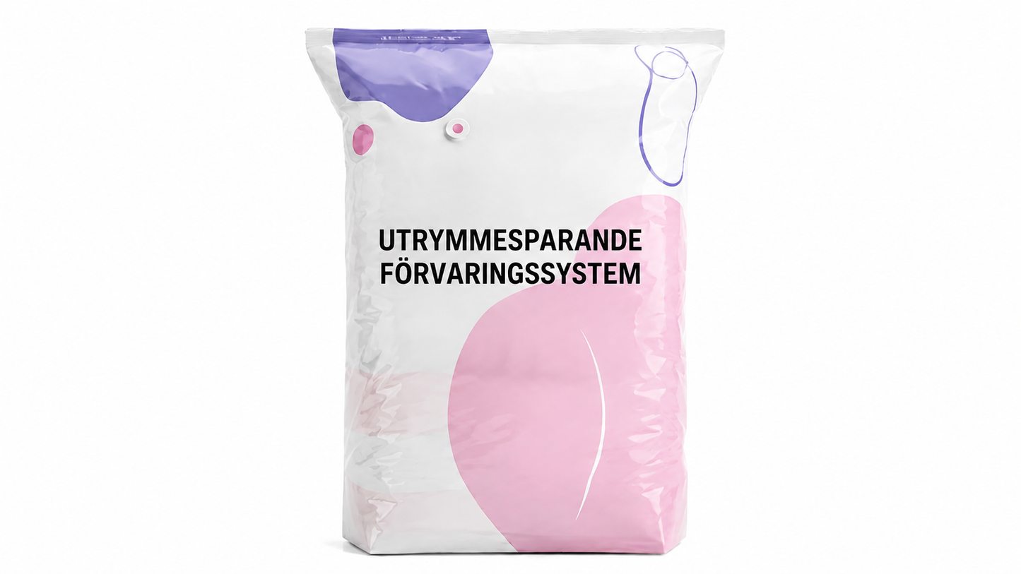 3D vakuumförvaringspåsar utan pump