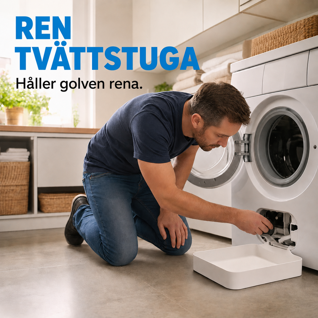 Droppbricka för tvättmaskinen