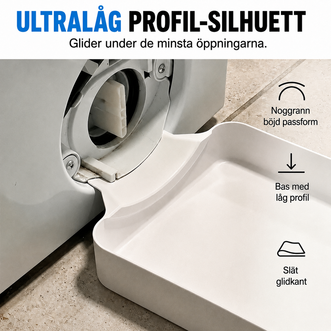Droppbricka för tvättmaskinen