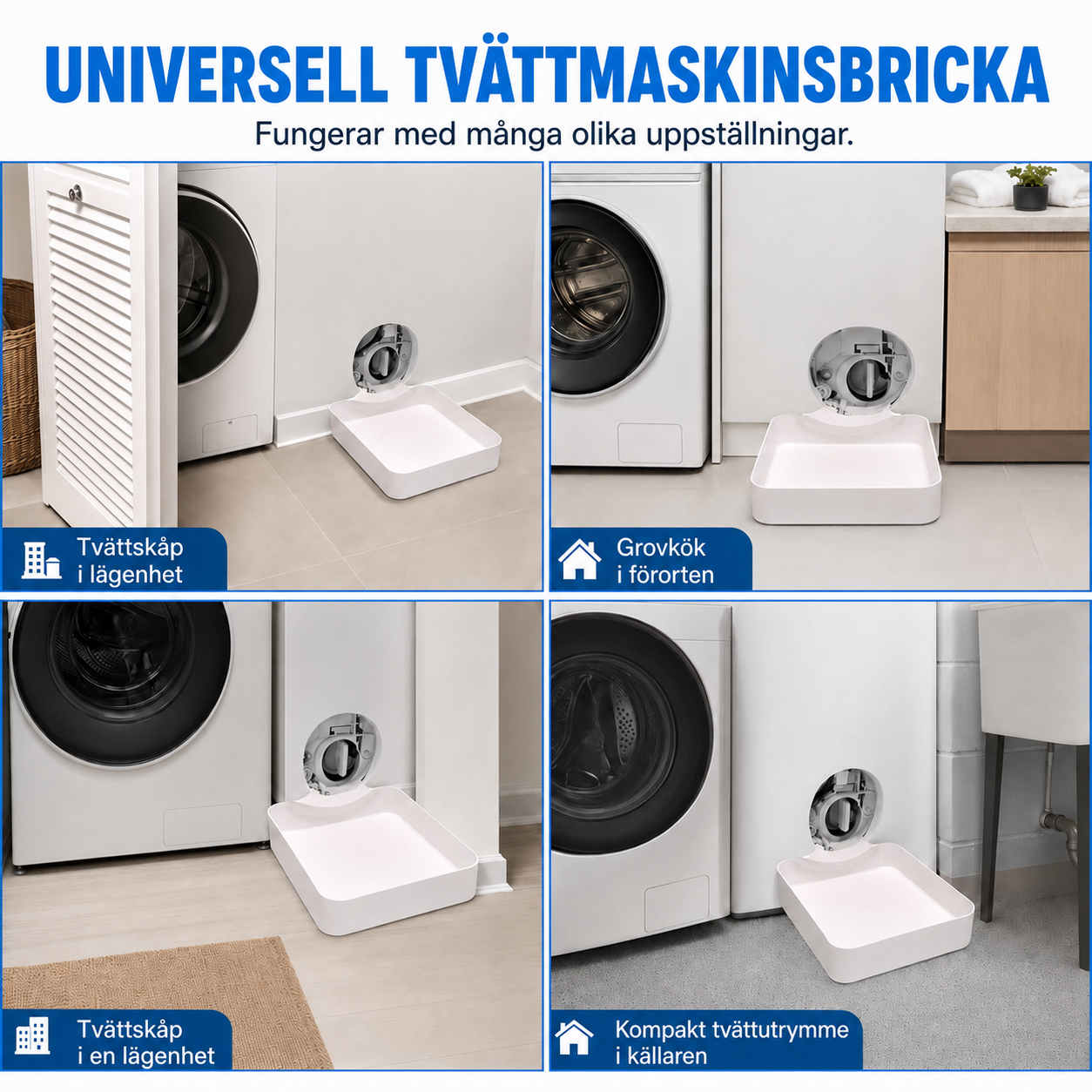 Droppbricka för tvättmaskinen