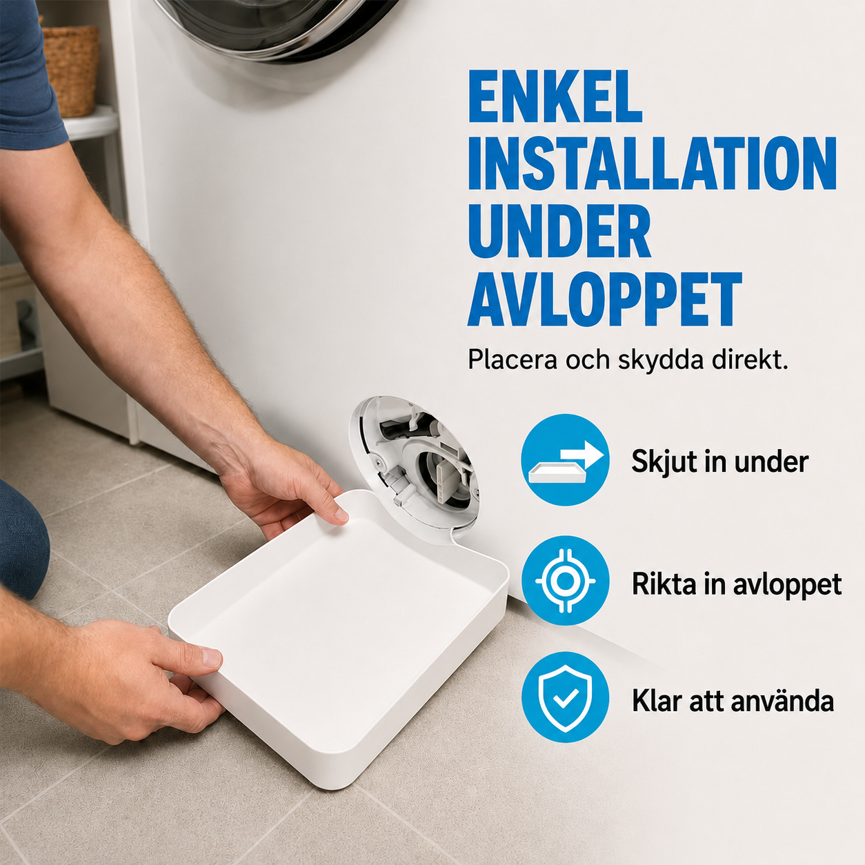 Droppbricka för tvättmaskinen
