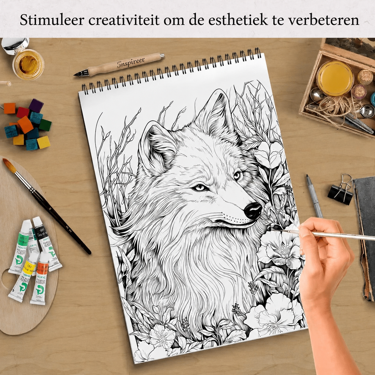 Mindfulness-målarbild