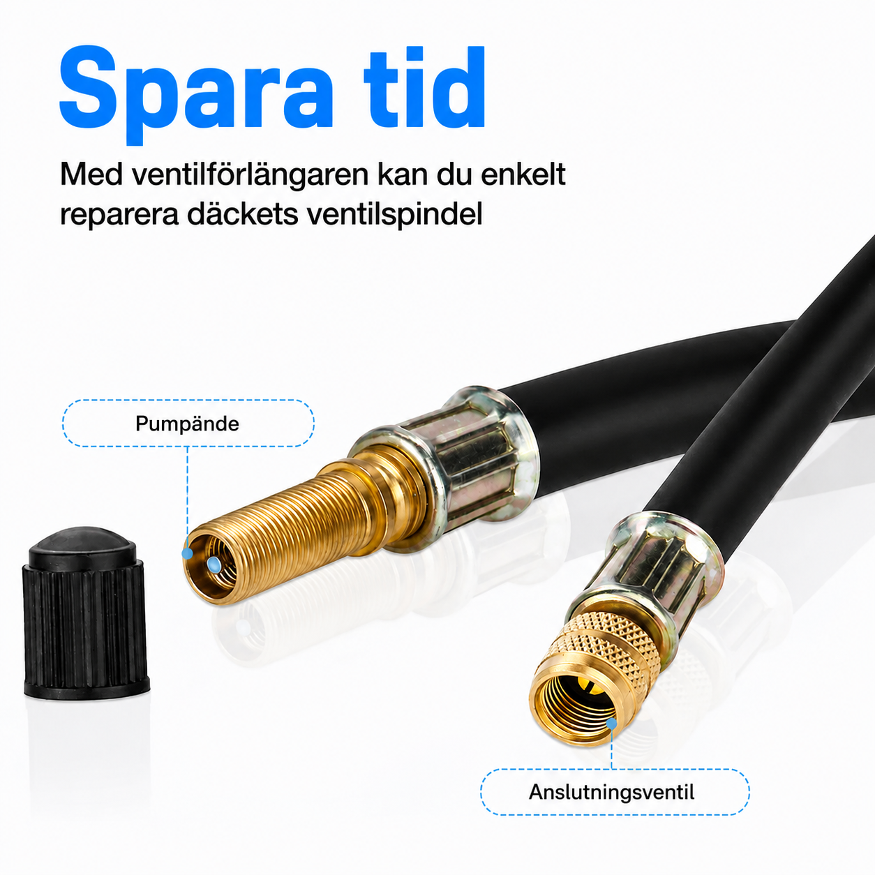 Universell ventilförlängare