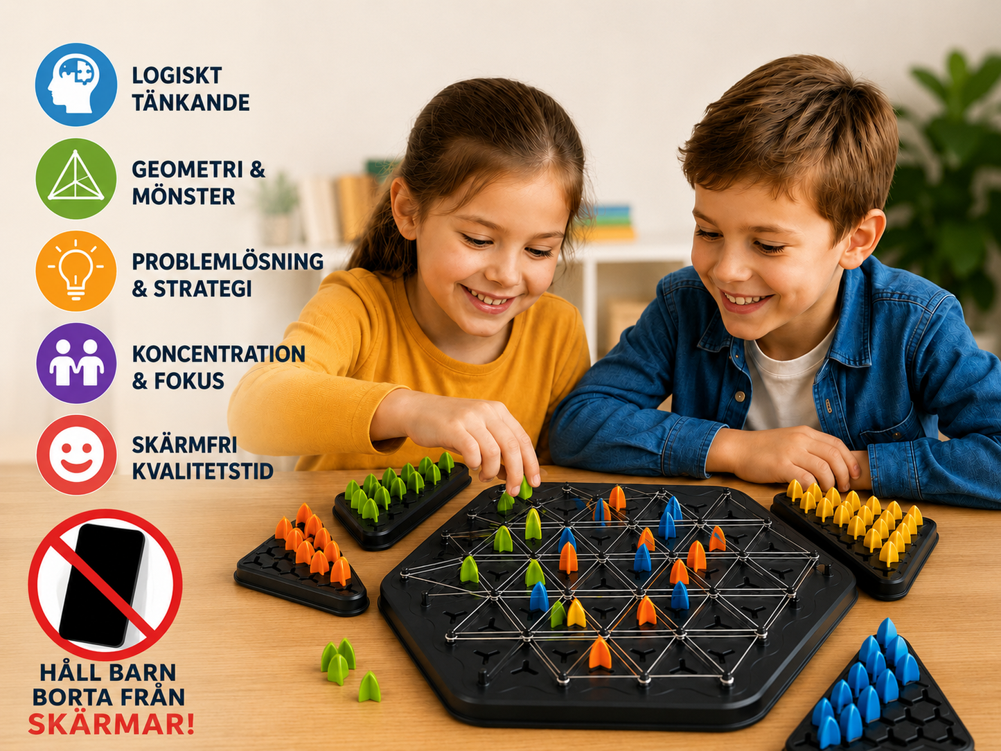 Triangeljakten: brädspelet som tränar logik och geometri