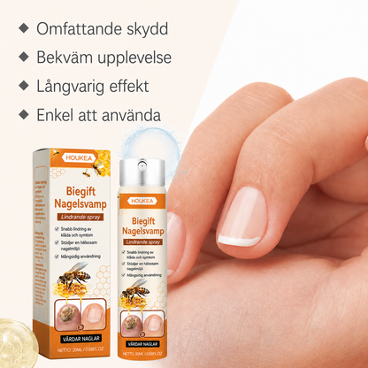 Bigiftsspray mot nagelsvamp