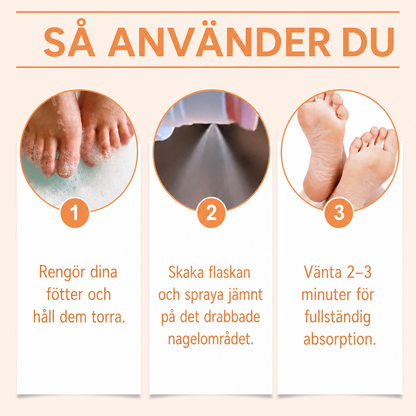 Bigiftsspray mot nagelsvamp