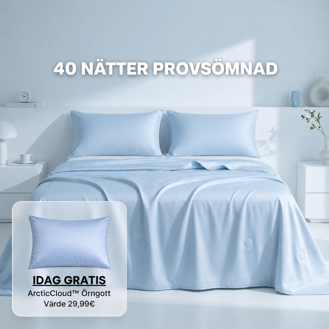 ArcticSilk® - Kylande täcke i issilke