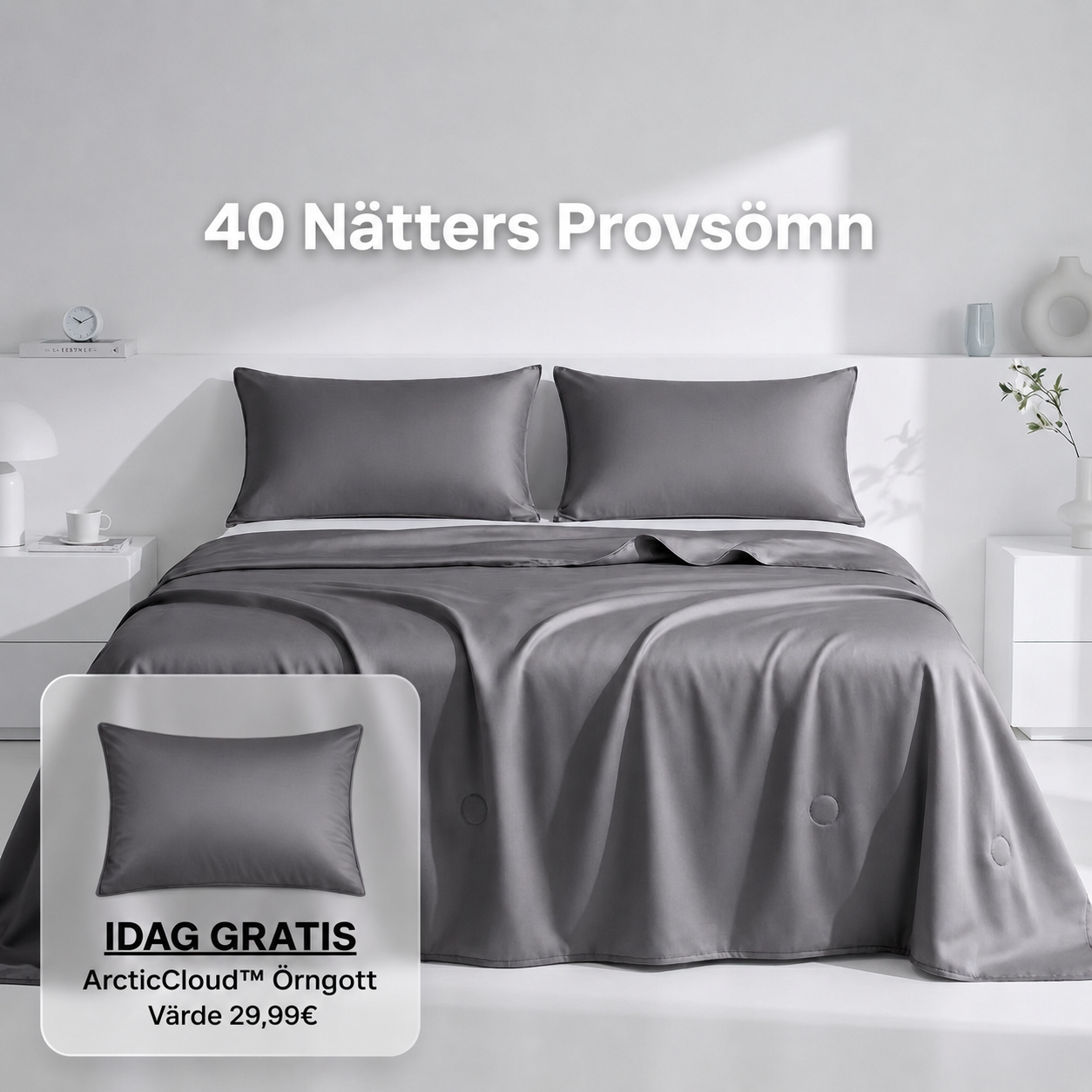 ArcticSilk® - Kylande täcke i issilke