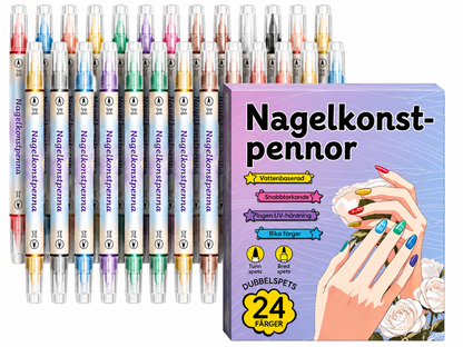 Dubbelsidigt Nagelkonst Pennset