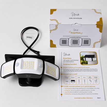 SolarGlow - Soldriven utomhuslampa med rörelsesensorer
