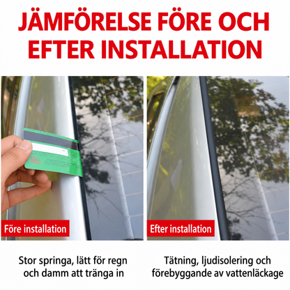Gummitätningslist för bil, kan skäras till