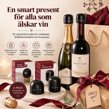 Flaskförslutare för Vin och Champagne