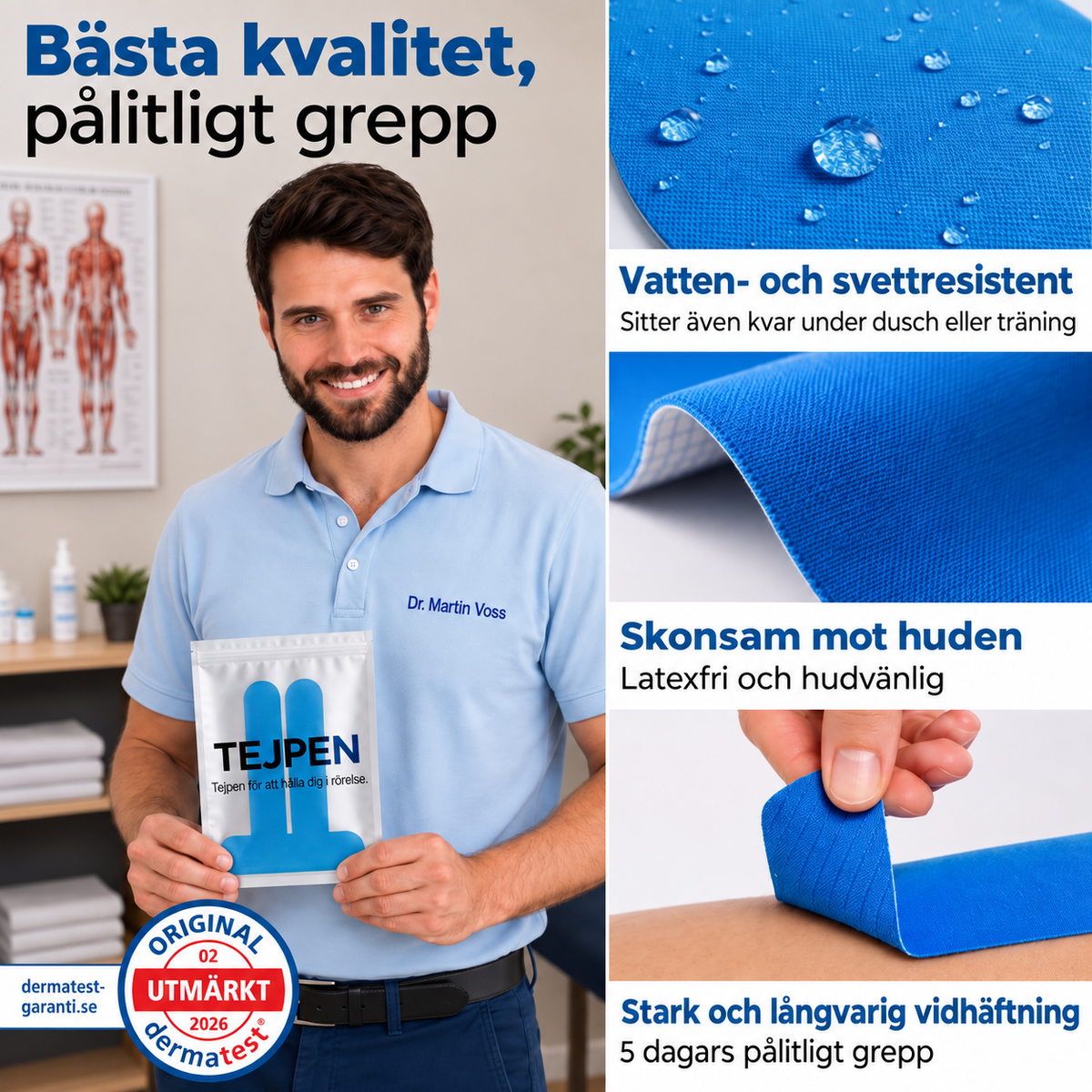Korrigeringstejp för Knäleden - Rör dig med självförtroende igen utan att ständigt behöva tänka på ditt knä
