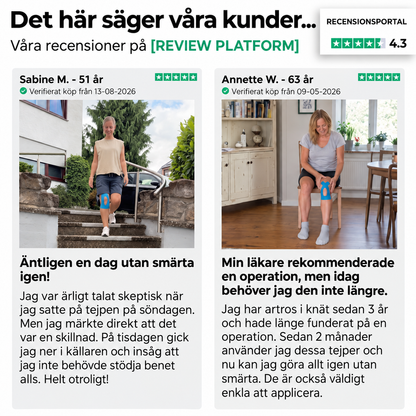 Korrigeringstejp för Knäleden - Rör dig med självförtroende igen utan att ständigt behöva tänka på ditt knä