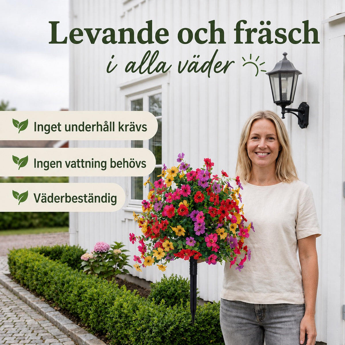 FloraLux - Högkvalitativa Konstgjorda Blommor för Entré och Terrass