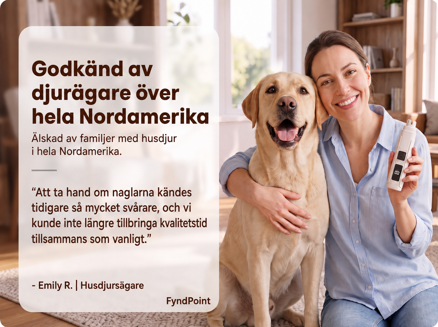 Elektrisk kloslip för husdjur med LED-display