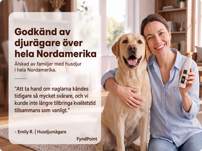 Elektrisk kloslip för husdjur med LED-display