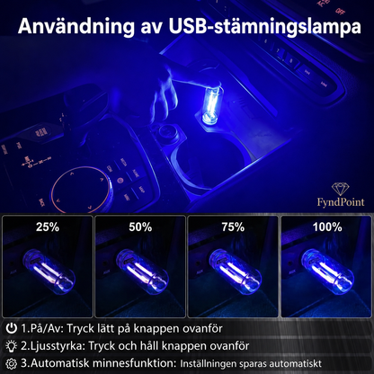 USB-nattlampa för bilen