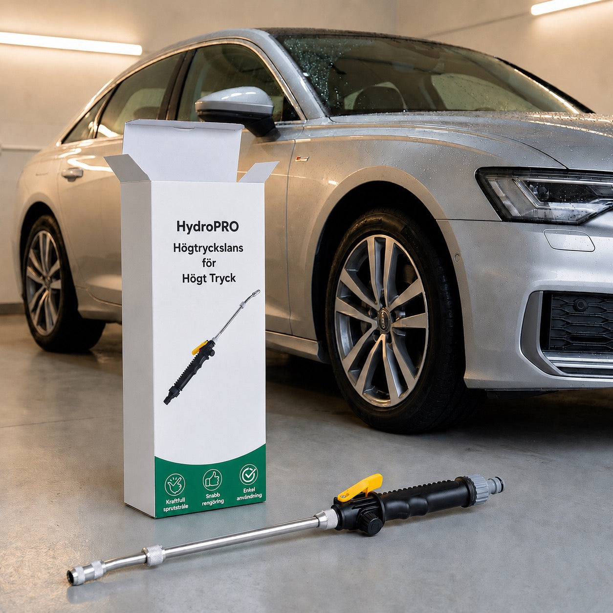 HydroPro - Multifunktionell högtryckstvätt för bil och trädgård