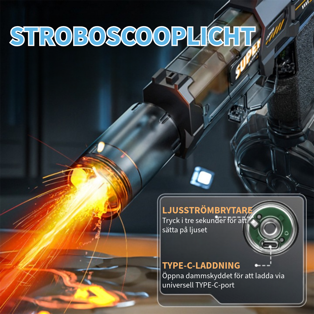 Elektrisk LED-vattenpistol