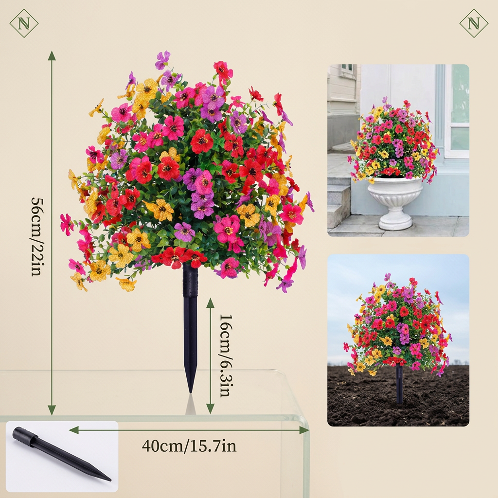 FloraLux - Högkvalitativa Konstgjorda Blommor för Entré och Terrass