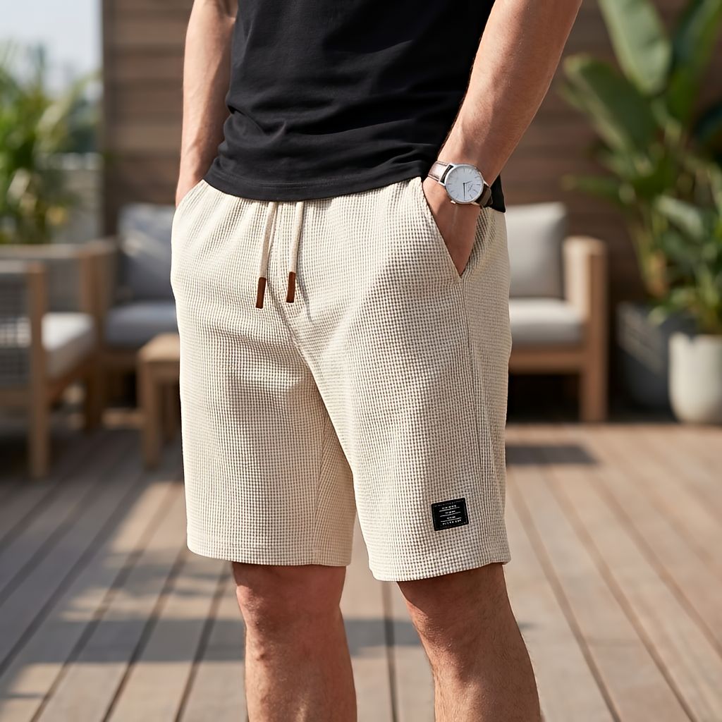 Herrshorts | Bekväma sommarshorts med elastisk midja