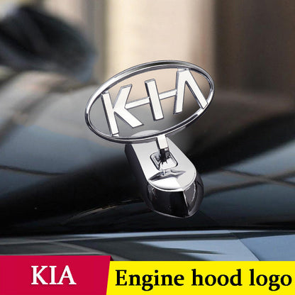Motorhuvsemblem med billogo